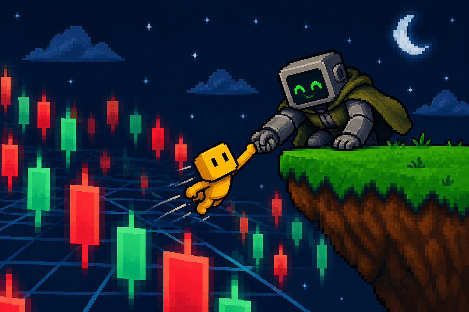 An old validator pulls PIX off the Order Book onto a grass island
