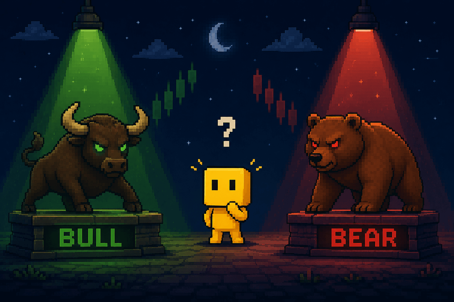 PIX hesitating between BRAKKA the Bull and GRIZZ the Bear